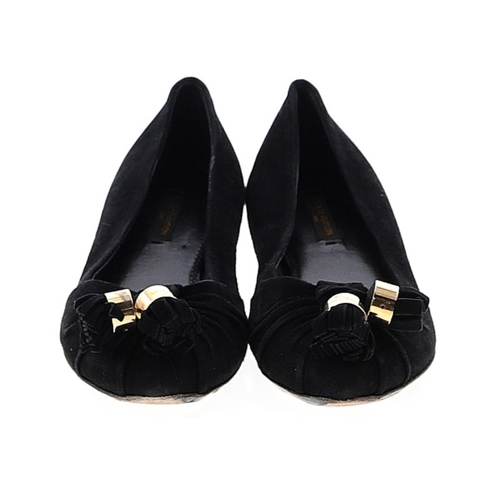 LOUIS VUITTON Bow & Tie Ballet Flats